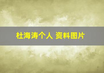 杜海涛个人 资料图片